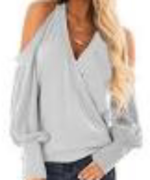 Yingkis cold shoulder pullover - Picture 1 of 7